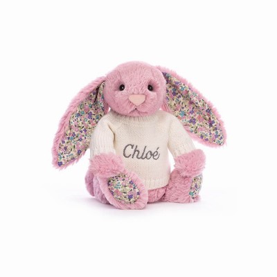 Jellycat Blossom Tulip Bunny with Cream Jumper Australia | 625901GFV